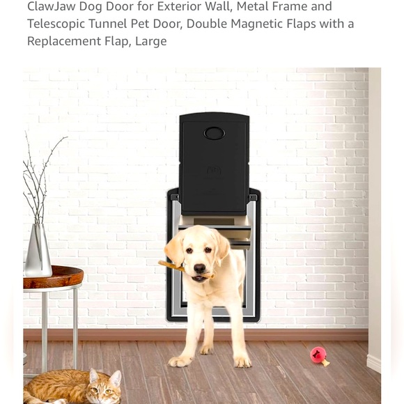 New Black Large Pet Door